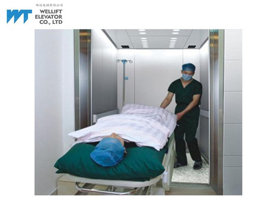 ลิฟท์เตียงในโรงพยาบาล VVVF ควบคุมนำมาใช้เครื่องไดรฟ์ Gearless ประเภทห้องพัก