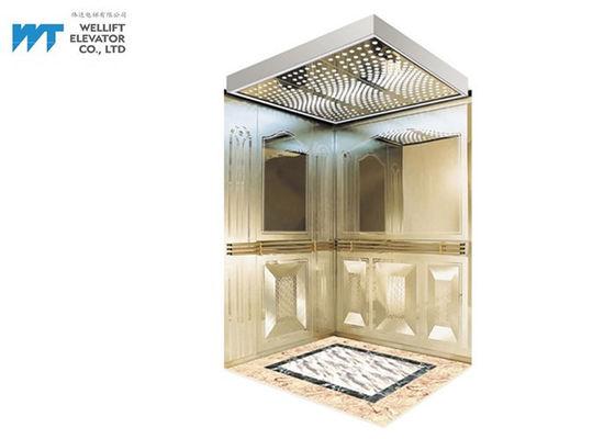 การตกแต่งห้องโดยสารลิฟต์ที่หรูหราสำหรับลิฟต์โดยสารห้างสรรพสินค้า